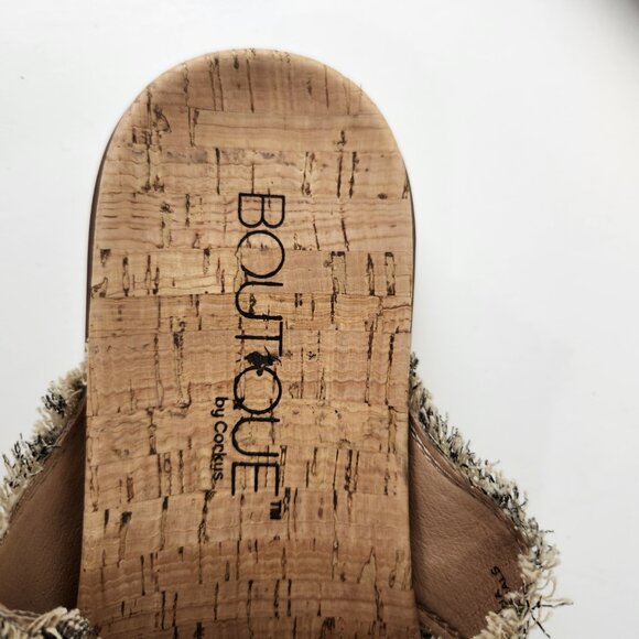 Boutique By Corkys Sandals Womens 9 Leopard Print Slip On Western Distressed - Picture 8 of 10